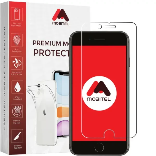 Mobitel Tempered Glass Clear Screen Protector for iPhone 7 Plus, and iPhone 8 Plus